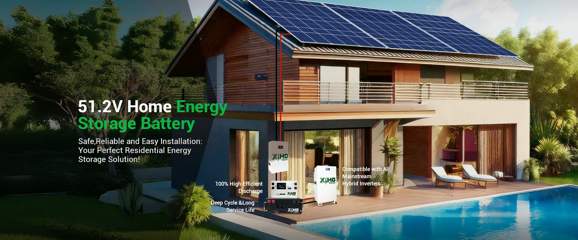 51.2V Home Energy Storage Solar battery factory